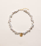 Hermina Athens freshwater pearl shield pendant necklace - British product