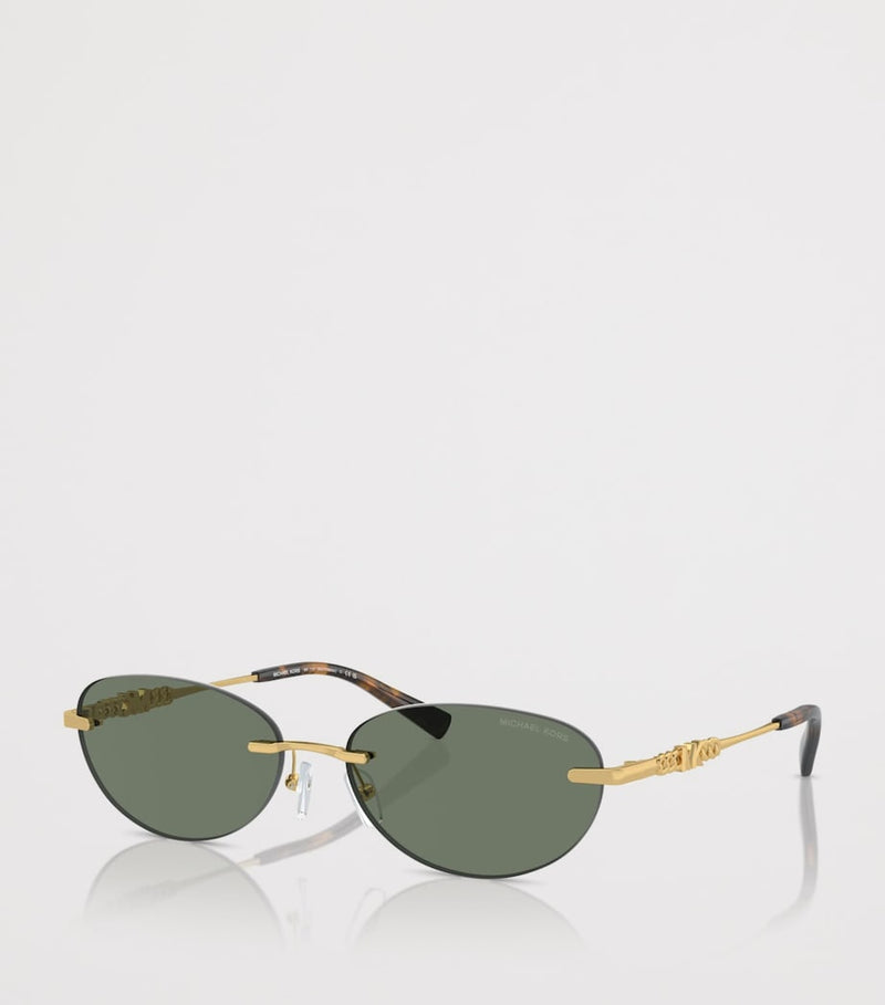 Michael Kors Manchester oval sunglasses with gold accents - British product