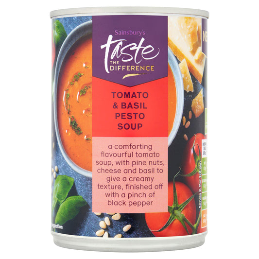 Sainsbury's Tomato & Basil Pesto Soup, Taste the Difference 380g GOODS Sainsburys   