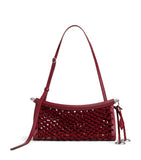 Alaïa small satin-leather Le Click East West shoulder bag, imported from the UK
