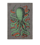 Fornasetti Silk Plaid Polipo Throw 140cm x 200cm - British product