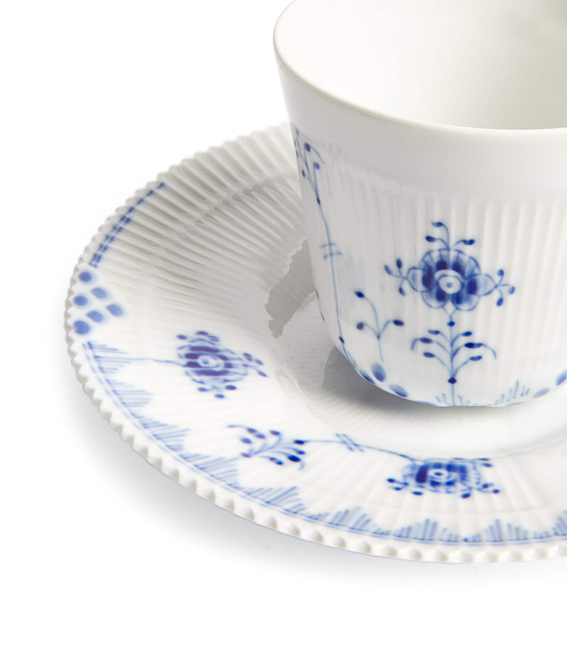 Royal Copenhagen Blue Elements teacup and saucer set, imported from the UK