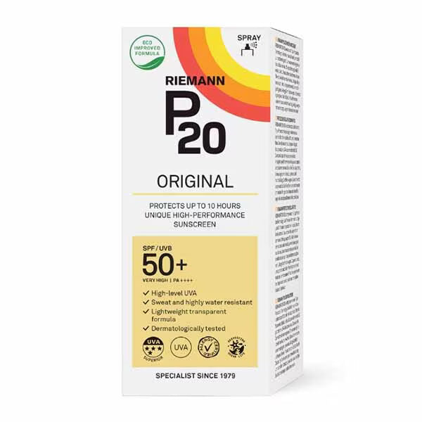 P20 Original Suncream Spray 200ml, imported from the UK