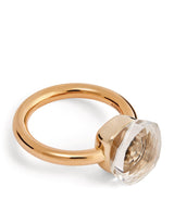 Harrods Pomellato Nudo Classic Ring Mixed Gold and White Topaz- Buy online at McGrocer