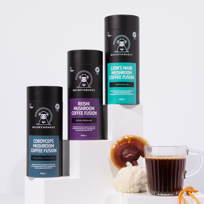 Quirky Monkey Cordyceps mushroom coffee fusion 150g - British product