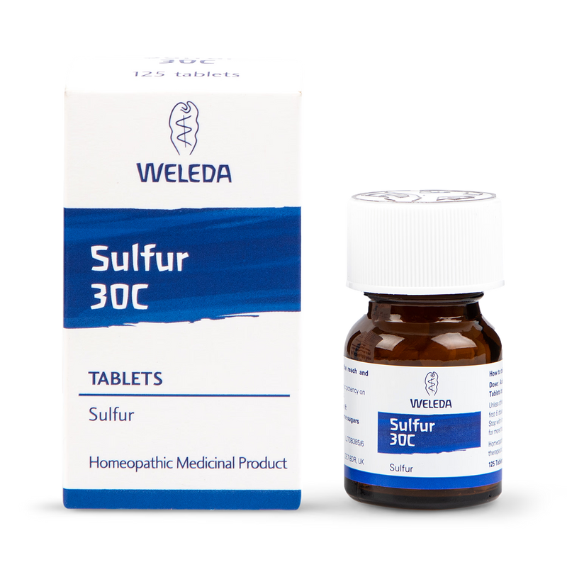 Weleda Sulphur 30c tablets 125 imported from the UK