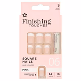 Superdrug Finishing Touches Fake Nails Short Pink GOODS Superdrug