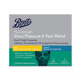 Boots Pharmaceuticals Max Strength Sinus Pressure & Pain Relief Day & Night - 16 Capsules - McGrocer