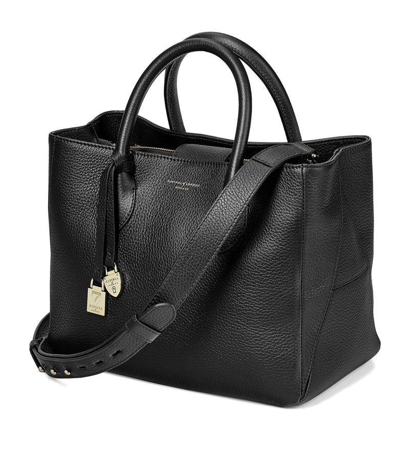 Aspinal of London Midi Leather London Tote Bag - British product