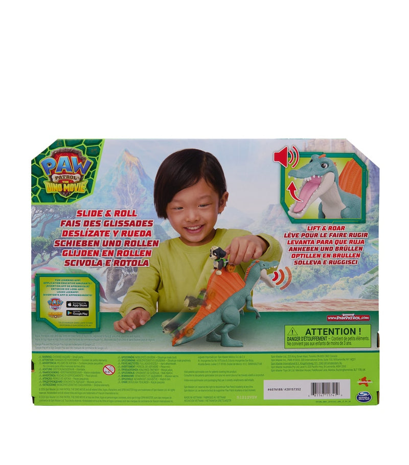 PAW Patrol Rise and Roll Dino toy set with Spinosaurus figure (British brand)