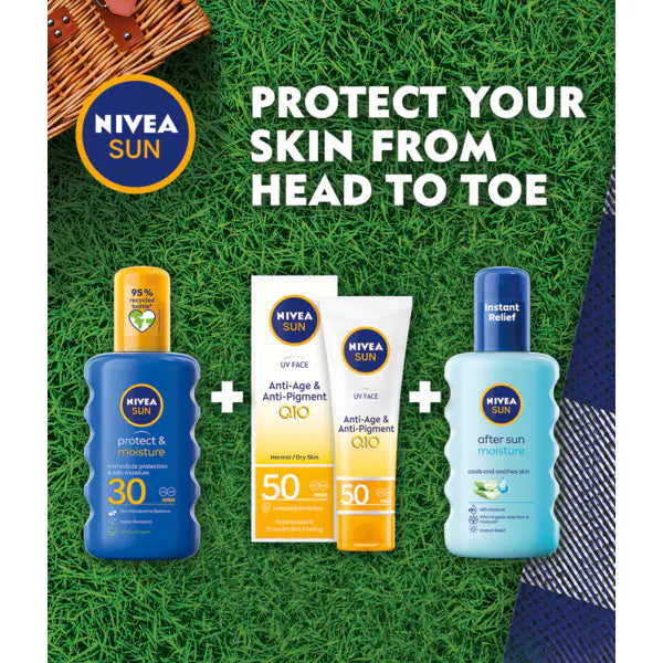 Nivea Sun Soothing Spray Lotion 200ml, imported from the UK