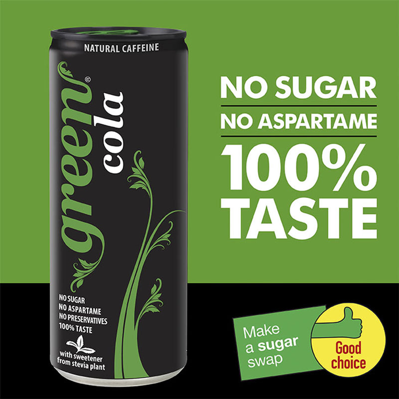 Green Cola zero sugar cola 4x330ml - British product