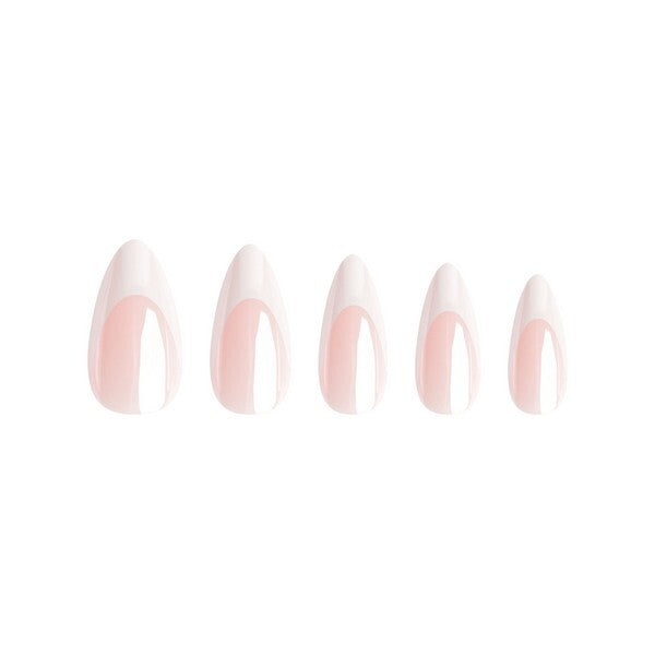 Nail HQ Almond Pink False Nails 24 Pieces, imported from the UK