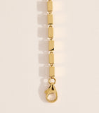 Suzanne Kalan yellow gold block-chain ID bracelet, imported from the UK