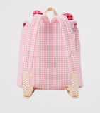 Miki House Chieco Saku cotton-blend backpack gingham - British product