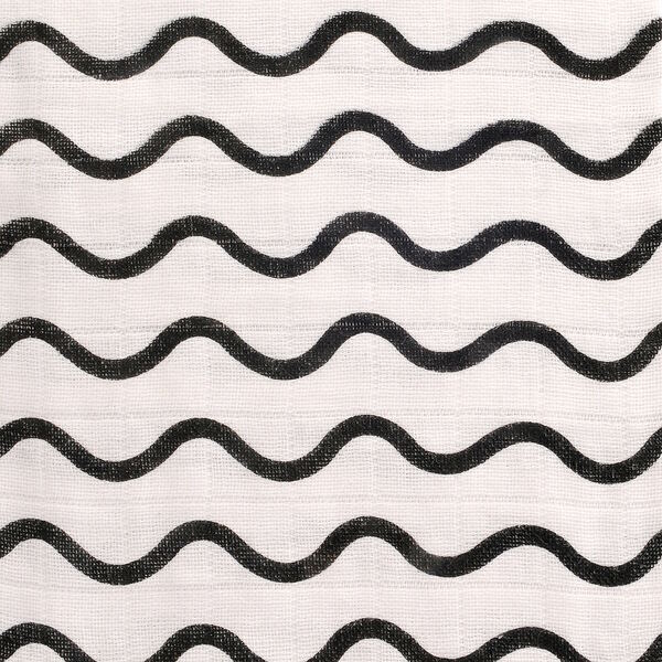 Cotton Muslin Square Black & White Print 80x80cm - British product