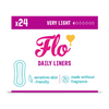 Flo Bamboo Panty Liners Ultra Thin 24 Pack - British product