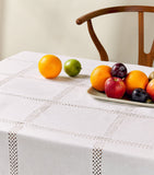 Dea Linen Embroidered Liri Tablecloth 170cm x 270cm - British product