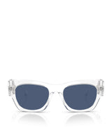 Harrods Versace Acetate Sunglasses - Clear Shine Blue- Buy online at McGrocer