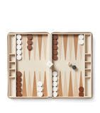 Aerin Leather Enzo Travel Backgammon Set - British product