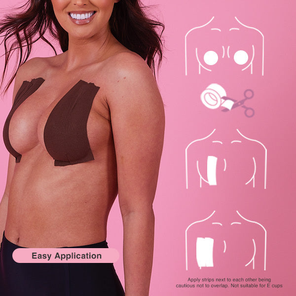 Perky Pear breast tape roll brown 5m, imported from the UK