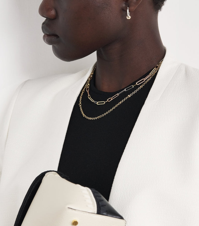 Spinelli Kilcollin Marius necklace in mixed gold and silver (British brand)