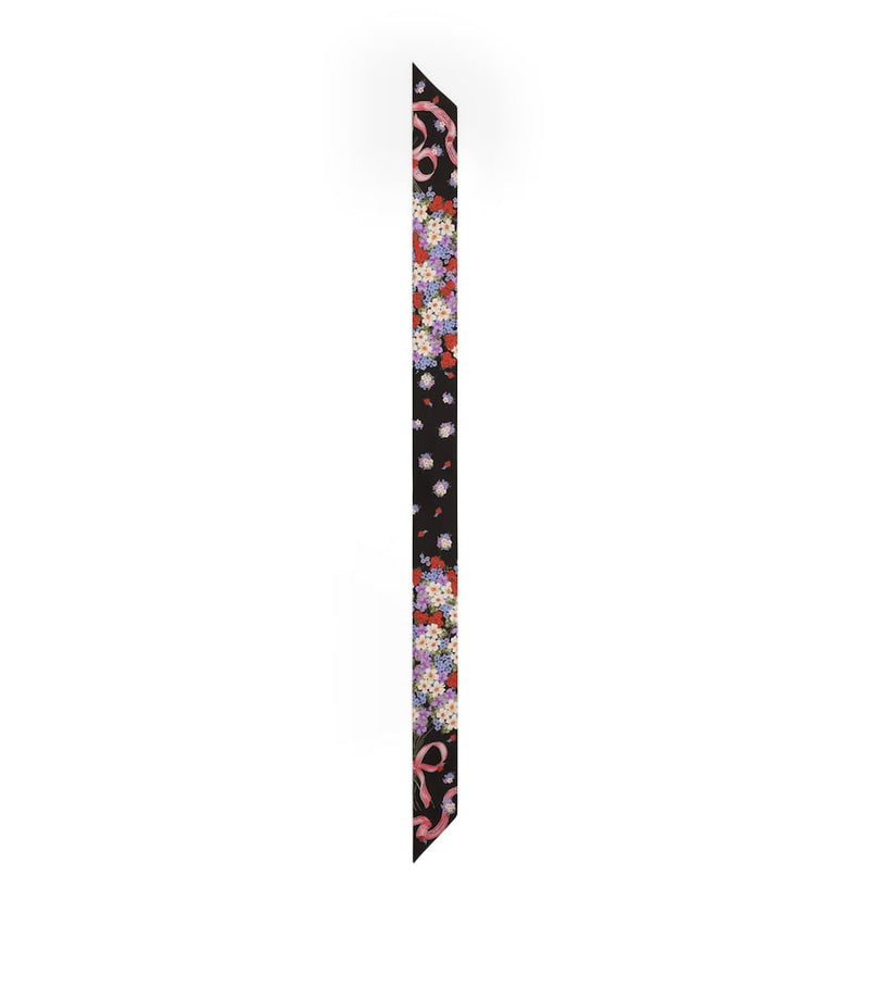Dolce&Gabbana silk floral skinny scarf 100cm x 6cm, imported from the UK