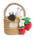 Harrods Strawberry Basket plush toy 13cm, imported from the UK