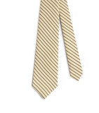 Dunhill mulberry silk stripe tie 9.5cm, imported from the UK