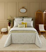 Harrods Yves Delorme Jacquard Patio Double Flat Sheet (240cm x 295cm)- Buy online at McGrocer