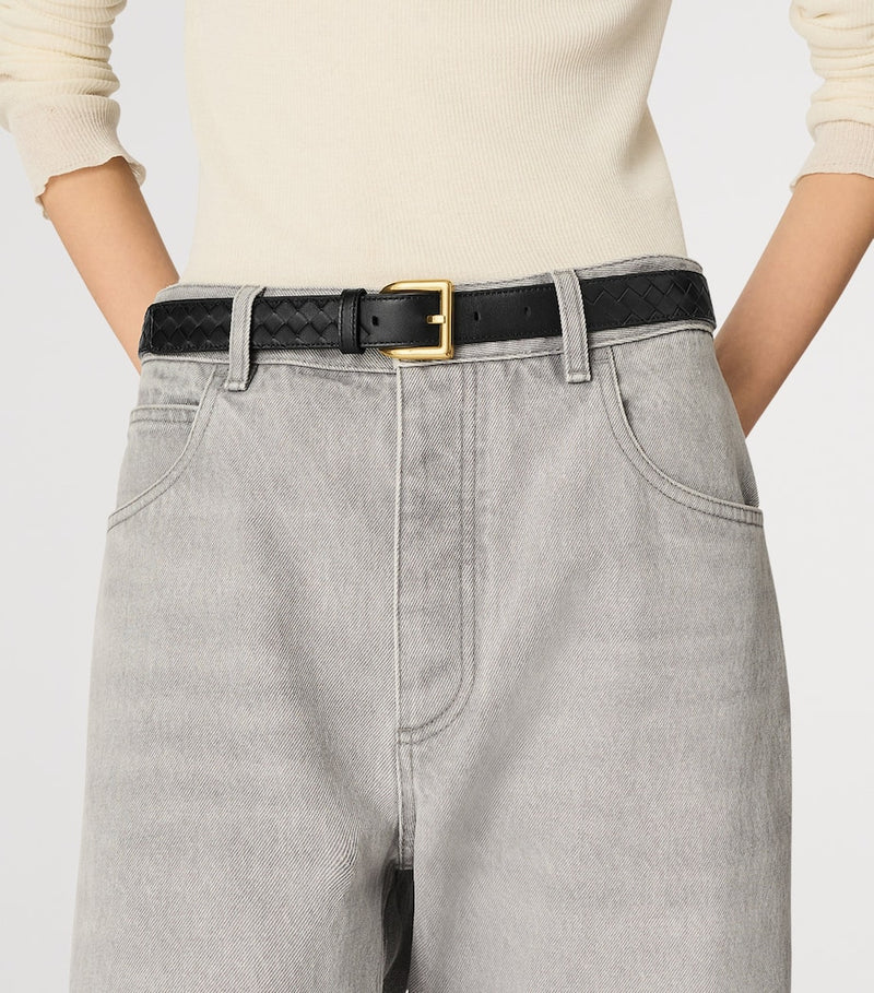 Bottega Veneta Intrecciato Piccolo calfskin belt, UK version