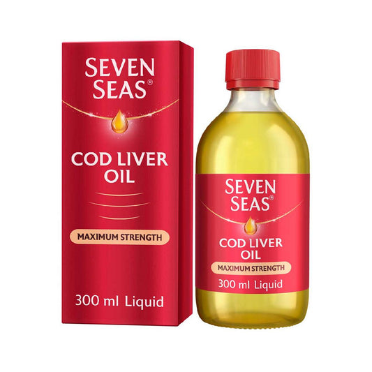 Seven Seas Cod Liver Oil Plus Omega-3 Maximum Strength Liquid 300ml GOODS Boots   