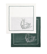 Harrods Harrods Cotton-Linen Toile Napkins Set of 4- Buy online at McGrocer
