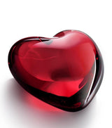 Harrods Baccarat Cur Amor Red Heart Ornament Crystal Heart Paperweight- Buy online at McGrocer