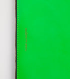 Comme des Garçons Super Fluo large leather pouch - British product
