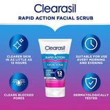 Clearasil Rapid Action Acne Exfoliating Face Scrub 125ml - British product