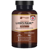 Superdrug Prowise Lions Mane Mushroom 4000mg Supplement with Vitamin B1, B6, B12 - 180 Tablets- Buy online at McGrocer