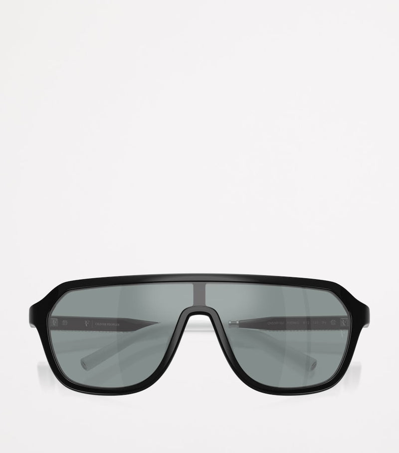 Oliver Peoples R-12 goggle sunglasses acetate frame - British product