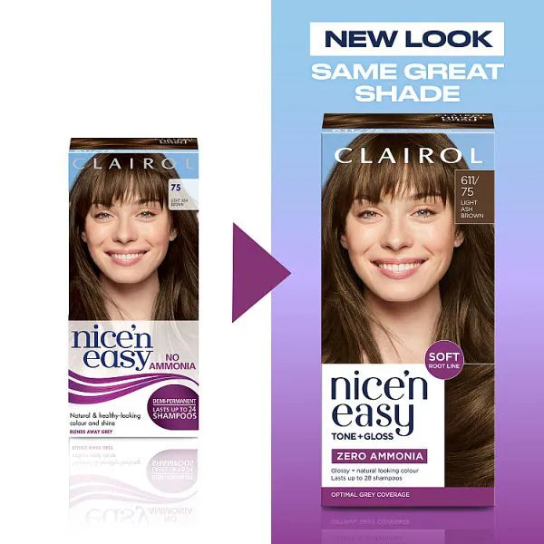 Clairol Semi-Permanent Hair Dye Light Ash Brown - British product