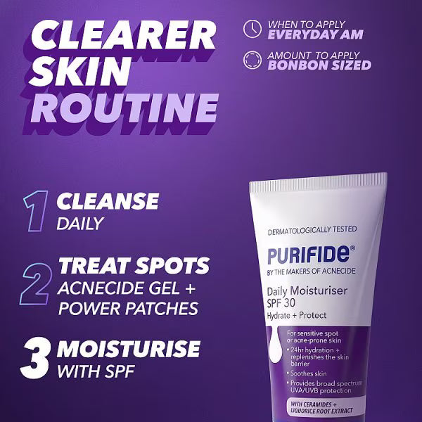 Acnecide Purifide moisturiser SPF30 50ml - British product