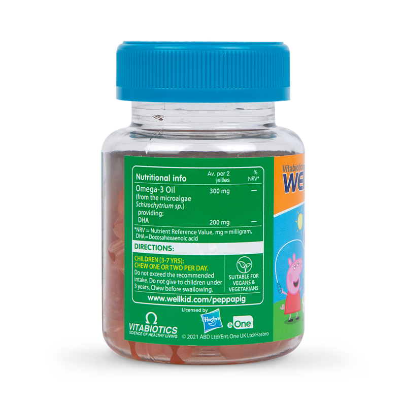 Vitabiotics Omega 3 Orange Flavour Soft Jellies 30 Jellies (British brand)