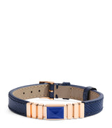 Harrods MARLI New York Rose Gold and Saffiano Leather UNII Bracelet- Buy online at McGrocer