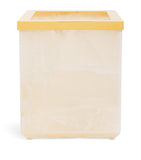 Zodiac Onyx bathroom bin with gold hardware - British product