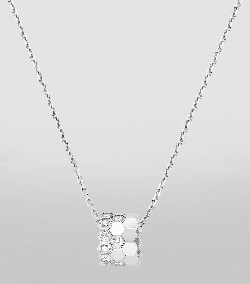 Chaumet Bee de Chaumet medium white gold diamond necklace (British brand)
