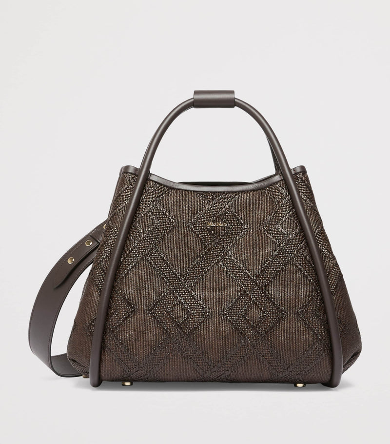Max Mara Marine leather top-handle bag - British product