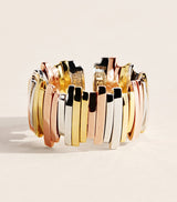 Harrods Suzanne Kalan Three-Tone Golden Jagged Wide Band- Buy online at McGrocer