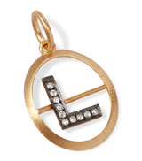 Harrods Annoushka Yellow Gold and Diamond Initial L Pendant- Buy online at McGrocer