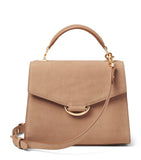 Aspinal of London Mayfair midi suede bag - British product