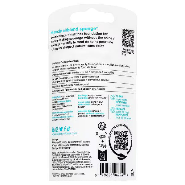 Real Techniques Miracle Airblend Schwamm - Britisches Produkt