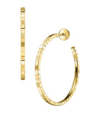 Chopard Ice Cube hoop earrings yellow gold - British product